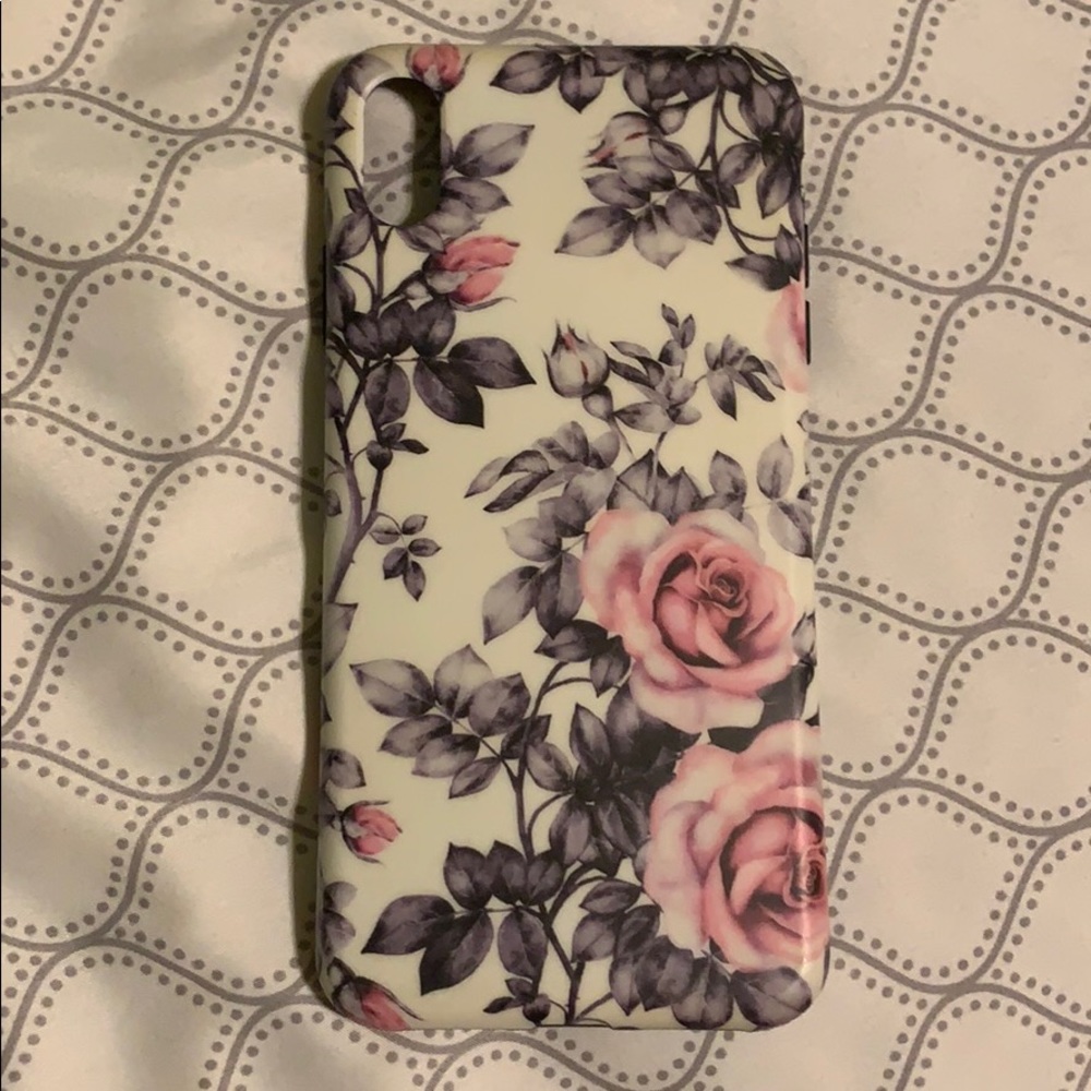 iPhone XS Max floral print phone case